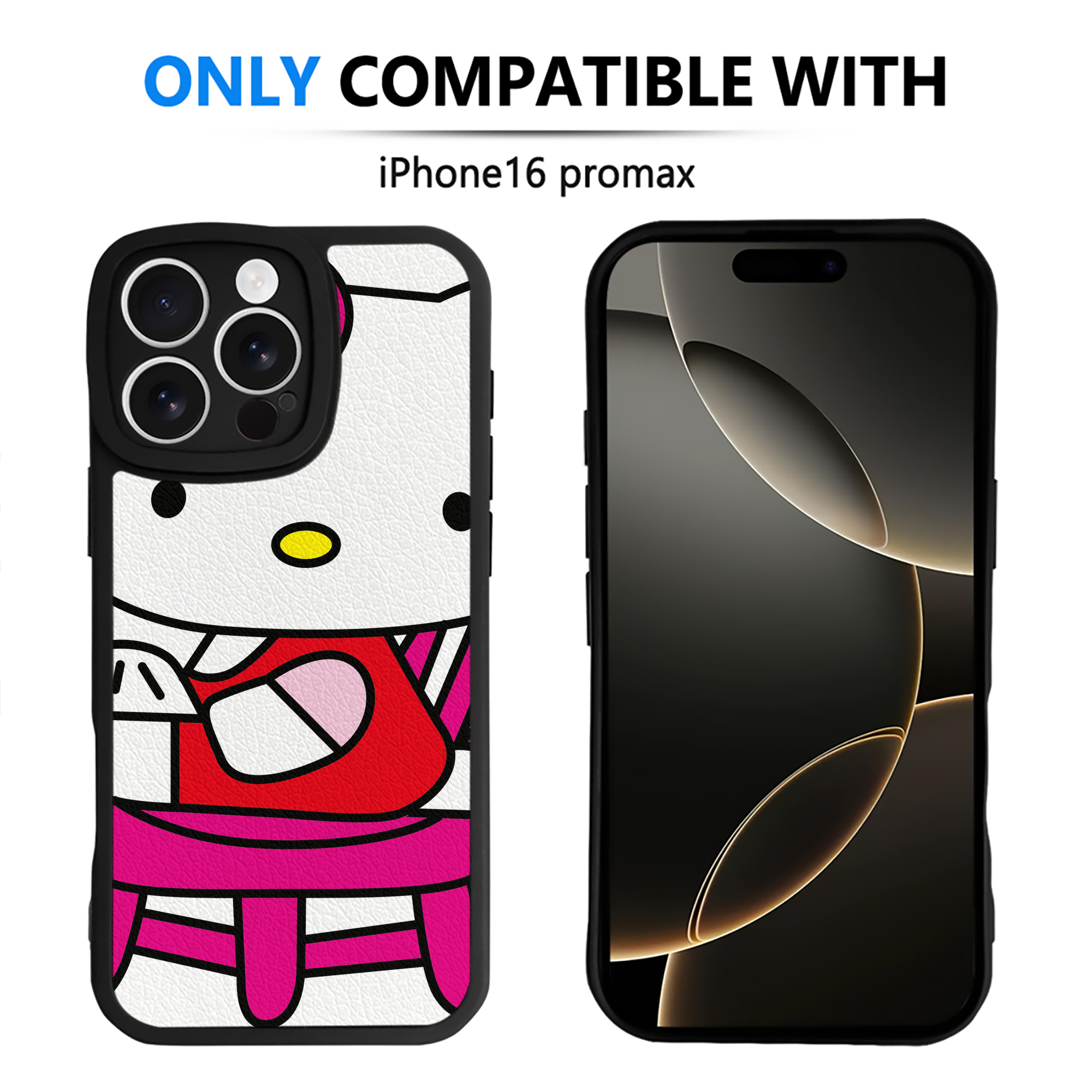 （画像用） Hello Kitty ハローキティ 【iPhone 16シリーズ対応】シリコンスマホケース（レザー調） 材質：シリコン